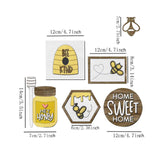 Maxbell Bee Tiered Tray Decor Creative Decorative Table Signs for Party Office Table Style A