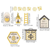 Maxbell Bee Tiered Tray Decor Creative Decorative Table Signs for Party Office Table Style B