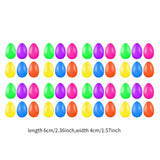 Maxbell Fillable Easter Eggs for Easter Egg Find DIY Crafts Classroom Prize Supplies 48 Pack