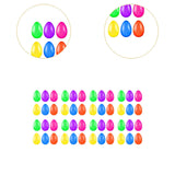Maxbell Fillable Easter Eggs for Easter Egg Find DIY Crafts Classroom Prize Supplies 48 Pack