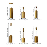 Maxbell Set of 6 Candle Holders Iron Candlestick Holder for Anniversary Mantel Event