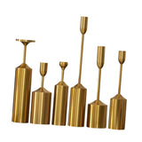 Maxbell Set of 6 Candle Holders Iron Candlestick Holder for Anniversary Mantel Event