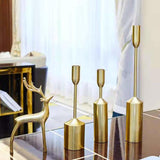 Maxbell Set of 6 Candle Holders Iron Candlestick Holder for Anniversary Mantel Event