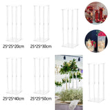 Maxbell Acrylic Vase Stand Wedding Centerpieces Stand for Wedding Dining Table Party 25cmx25cmx20cm