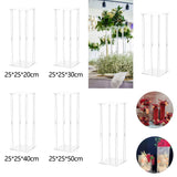 Maxbell Acrylic Vase Stand Wedding Centerpieces Stand for Wedding Dining Table Party 25cmx25cmx20cm