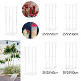 Maxbell Acrylic Vase Stand Wedding Centerpieces Stand for Wedding Dining Table Party 25cmx25cmx20cm