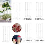 Maxbell Acrylic Vase Stand Wedding Centerpieces Stand for Wedding Dining Table Party 25cmx25cmx20cm