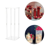 Maxbell Acrylic Vase Stand Wedding Centerpieces Stand for Wedding Dining Table Party 25cmx25cmx20cm