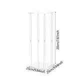 Maxbell Acrylic Vase Stand Wedding Centerpieces Stand for Wedding Dining Table Party 25cmx25cmx20cm