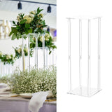 Maxbell Acrylic Vase Stand Wedding Centerpieces Stand for Wedding Dining Table Party 25cmx25cmx30cm