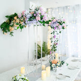 Maxbell Acrylic Vase Stand Wedding Centerpieces Stand for Wedding Dining Table Party 25cmx25cmx30cm