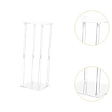 Maxbell Acrylic Vase Stand Wedding Centerpieces Stand for Wedding Dining Table Party 25cmx25cmx40cm