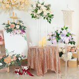 Maxbell Acrylic Vase Stand Wedding Centerpieces Stand for Wedding Dining Table Party 25cmx25cmx40cm