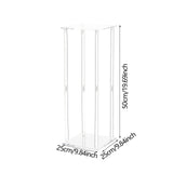 Maxbell Acrylic Vase Stand Wedding Centerpieces Stand for Wedding Dining Table Party 25cmx25cmx50cm