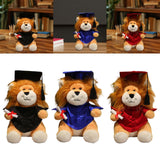 Maxbell Graduation Lion Doll Crafting Stuffed Animal for Friend Bedroom Party Favors Black