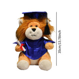 Maxbell Graduation Lion Doll Crafting Stuffed Animal for Friend Bedroom Party Favors Blue