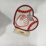 Maxbell Baseball Wood Sign Unique Desktop Ornament for Living Room Fireplace Holiday