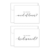 Maxbell Maid of Honor Cards Party Matron Honor Romantic Bridesmaid Proposal Cards 6 Cards