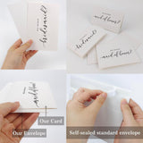 Maxbell Maid of Honor Cards Party Matron Honor Romantic Bridesmaid Proposal Cards 6 Cards