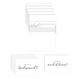 Maxbell Maid of Honor Cards Party Matron Honor Romantic Bridesmaid Proposal Cards 6 Cards