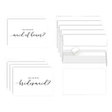 Maxbell Maid of Honor Cards Party Matron Honor Romantic Bridesmaid Proposal Cards 6 Cards