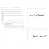 Maxbell Maid of Honor Cards Party Matron Honor Romantic Bridesmaid Proposal Cards 6 Cards