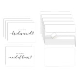 Maxbell Maid of Honor Cards Party Matron Honor Romantic Bridesmaid Proposal Cards 6 Cards
