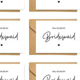 Maxbell Maid of Honor Cards Party Matron Honor Romantic Bridesmaid Proposal Cards 10 Cards