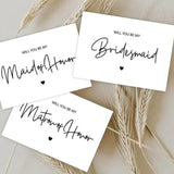 Maxbell Maid of Honor Cards Party Matron Honor Romantic Bridesmaid Proposal Cards 10 Cards