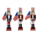 Maxbell Wood Nutcracker 38cm Party Favors Nutcracker Figure for Festival LL0092