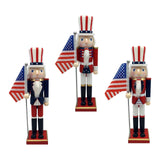 Maxbell Wood Nutcracker 38cm Party Favors Nutcracker Figure for Festival LL0092