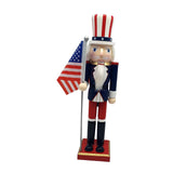 Maxbell Wood Nutcracker 38cm Party Favors Nutcracker Figure for Festival LL0092
