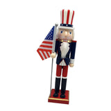 Maxbell Wood Nutcracker 38cm Party Favors Nutcracker Figure for Festival LL0092