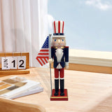 Maxbell Wood Nutcracker 38cm Party Favors Nutcracker Figure for Festival LL0092