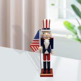 Maxbell Wood Nutcracker 38cm Party Favors Nutcracker Figure for Festival LL0092