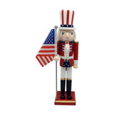 Maxbell Wood Nutcracker 38cm Party Favors Nutcracker Figure for Festival LL0093