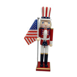 Maxbell Wood Nutcracker 38cm Party Favors Nutcracker Figure for Festival LL0093