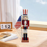 Maxbell Wood Nutcracker 38cm Party Favors Nutcracker Figure for Festival LL0093
