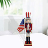 Maxbell Wood Nutcracker 38cm Party Favors Nutcracker Figure for Festival LL0093