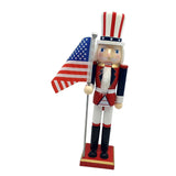 Maxbell Wood Nutcracker 38cm Party Favors Nutcracker Figure for Festival LL0094