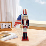 Maxbell Wood Nutcracker 38cm Party Favors Nutcracker Figure for Festival LL0094
