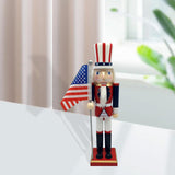 Maxbell Wood Nutcracker 38cm Party Favors Nutcracker Figure for Festival LL0094