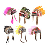 Maxbell Artificial Feather Headdress Photo Props for Cosplay Party Stage Performance Black