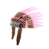 Maxbell Artificial Feather Headdress Photo Props for Cosplay Party Stage Performance Pink