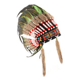Maxbell Artificial Feather Headdress Photo Props for Cosplay Party Stage Performance Green