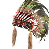 Maxbell Artificial Feather Headdress Photo Props for Cosplay Party Stage Performance Green