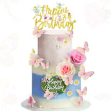 15Pcs Fairy Cake Toppers Modern for Holiday Baking Decoration Congratulation
