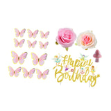 15Pcs Fairy Cake Toppers Modern for Holiday Baking Decoration Congratulation