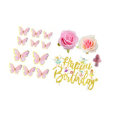15Pcs Fairy Cake Toppers Modern for Holiday Baking Decoration Congratulation
