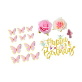 15Pcs Fairy Cake Toppers Modern for Holiday Baking Decoration Congratulation